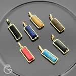 آویز طلا سنگی