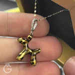 آویز طلای سگ بادکنکی