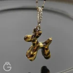 آویز طلای سگ بادکنکی