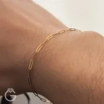 دستبند طلای هرمس قطر 2 میل