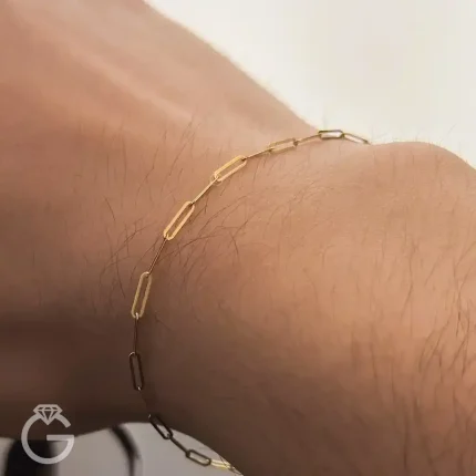 دستبند طلای هرمس قطر 2 میل