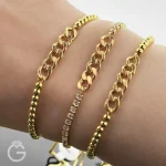 دستبند طلای کارتیه با بند مارشال جدید