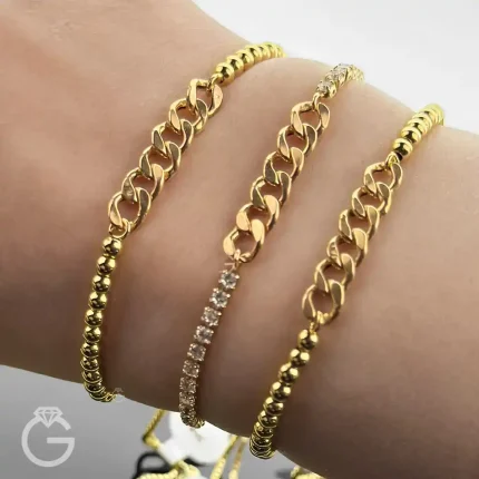 دستبند طلای کارتیه با بند مارشال جدید