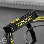 دستبند چرم و طلا کد 31738