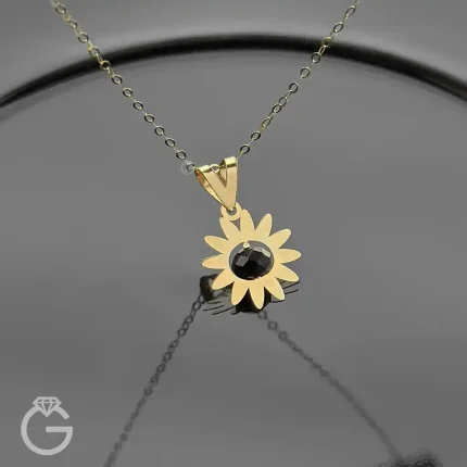 مدال طلای لیزری گل کد 32040