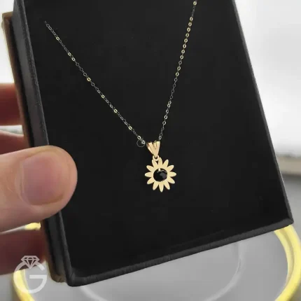 مدال طلای لیزری گل کد 32040