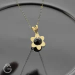 مدال طلای لیزری گل کد 32047