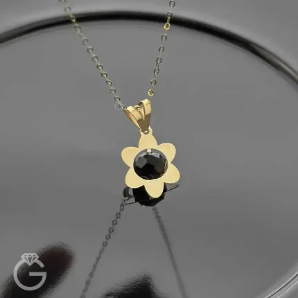 مدال طلای لیزری گل کد 32047