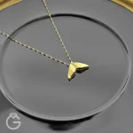 گردنبند طلای دم وال سه بعدی