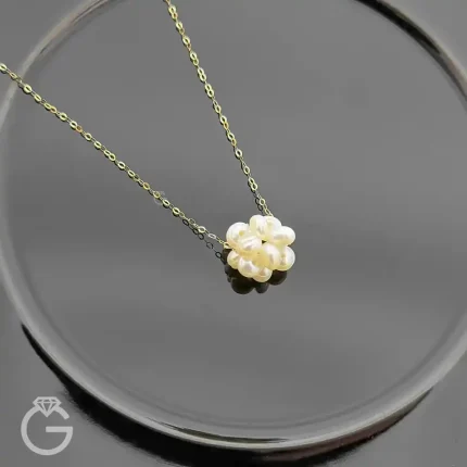 گردنبند مروارید طبیعی (کار دست)