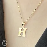 آویز طلای حروف انگلیسی لیزری