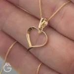 آویز طلای قلب کد 32976