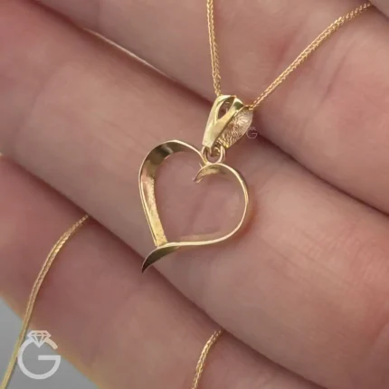 آویز طلای قلب کد 32976