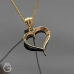 آویز طلای قلب کد 32976