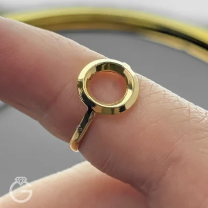 انگشتر طلای دایره ساده 32574