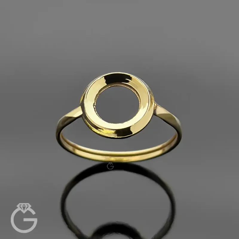 انگشتر طلای دایره ساده 32574