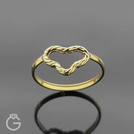 انگشتر طلای قلب 32574