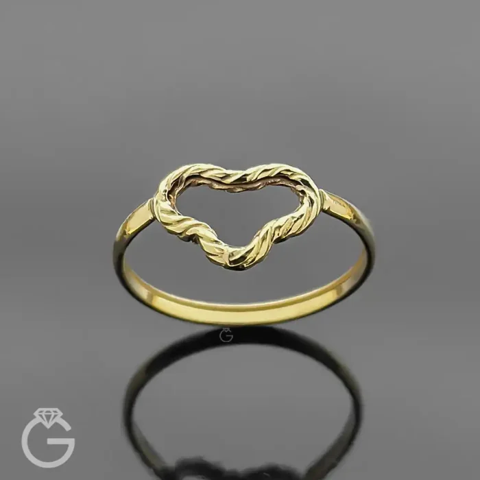 انگشتر طلای قلب 32574