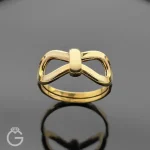 انگشتر طلای پاپیون دو رو