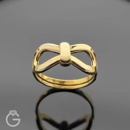 انگشتر طلای پاپیون دو رو