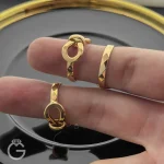 انگشتر طلای پاپیون دو رو