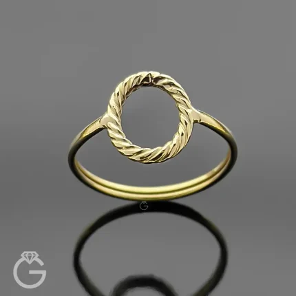 انگشتر طلای گرد 32574