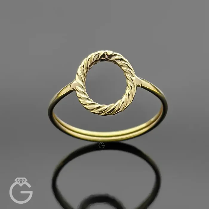 انگشتر طلای گرد 32574