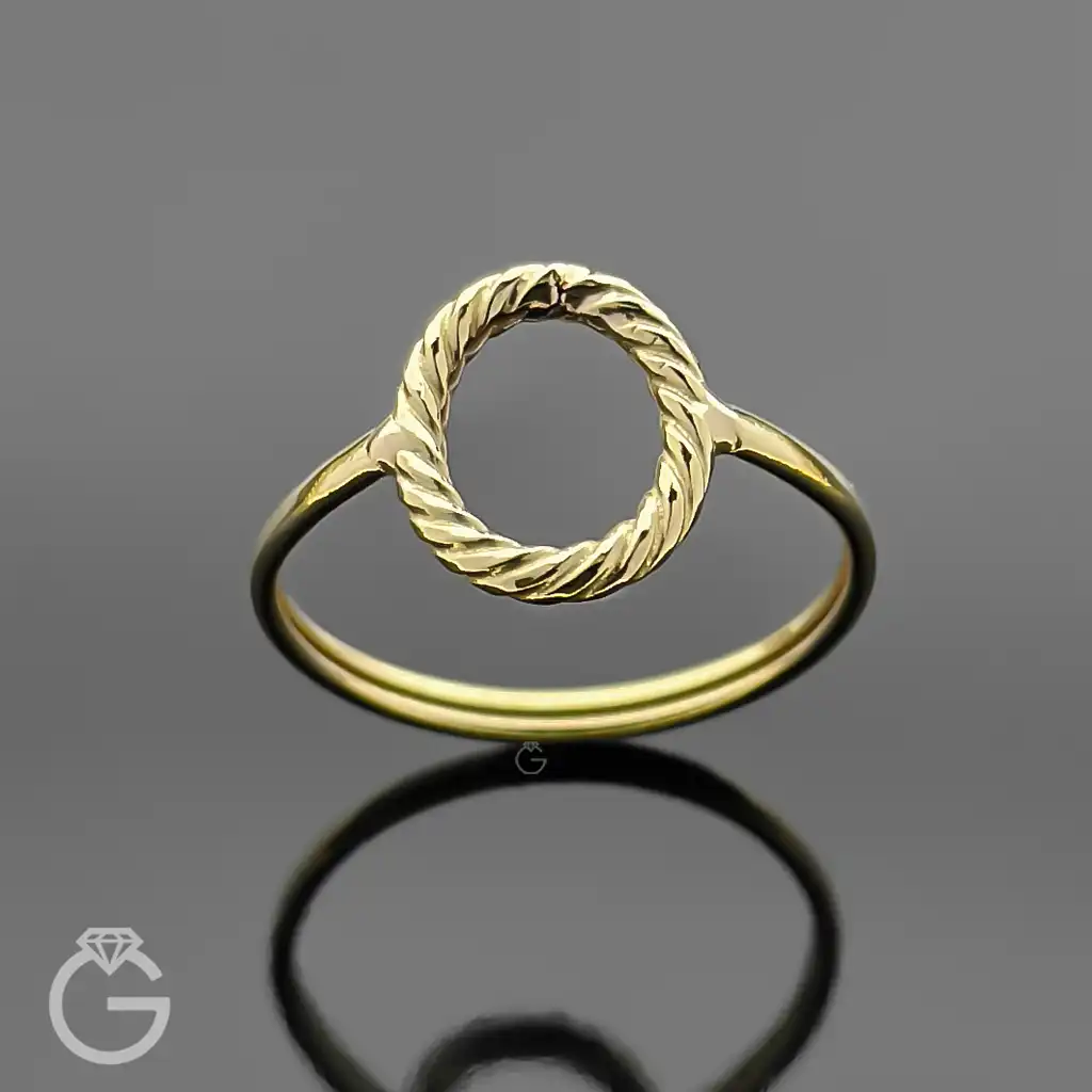 انگشتر طلای گرد 32574 (2) انگشتر طلای گرد 32574