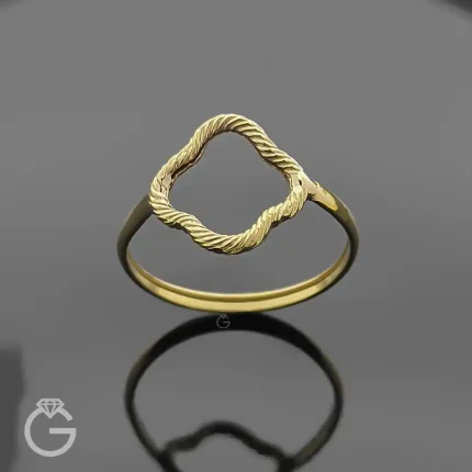 انگشتر طلای گل بزرگ 32574