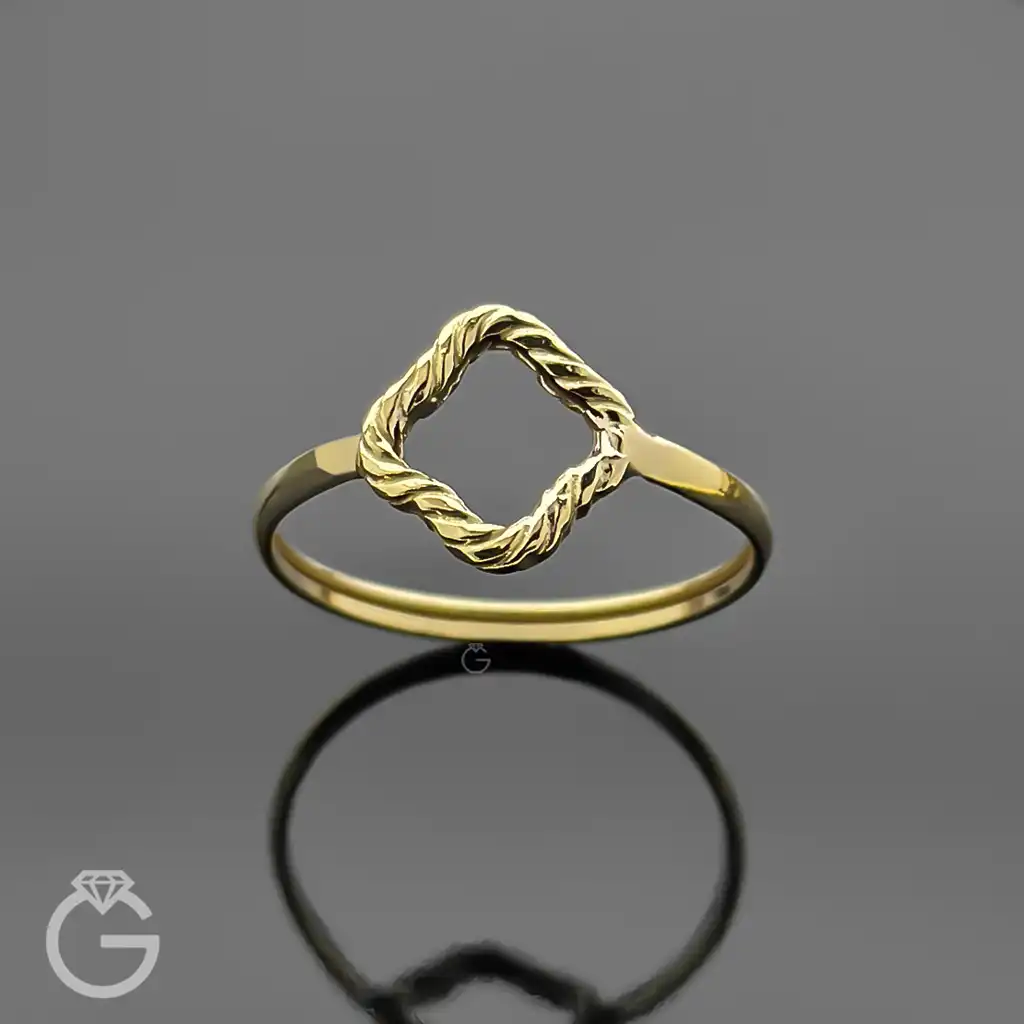 انگشتر طلای گل کوچک 32574 (1) انگشتر طلای گل کوچک 32574