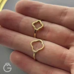 انگشتر طلای گل کوچک 32574