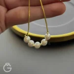 دستبند طلای مارشال گوی و مروارید