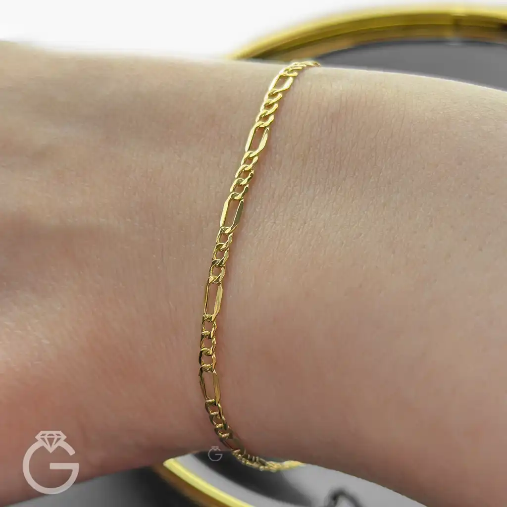 دستبند فیگارو قطر 2 (1) دستبند فیگارو قطر 2.5