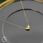 گردنبند طلای قلب دامله کد 32938
