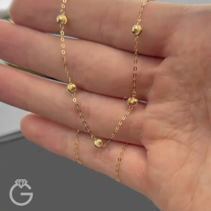 گردنبند طلای مینیمال کد 32815