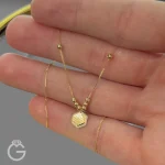 گردنبند طلای مینیمال کد 32843