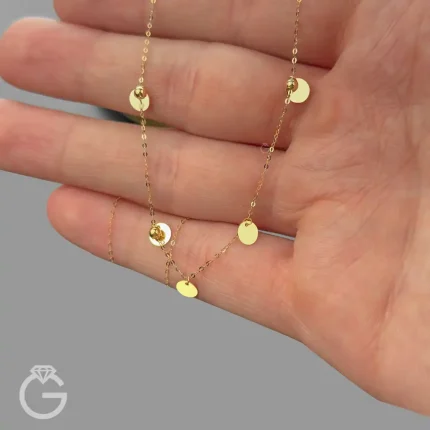 گردنبند طلای مینیمال کد 32871