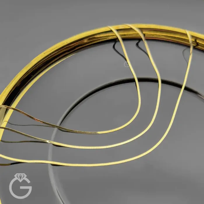 گردنبند طلای هرینگبون قطر 1