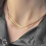 گردنبند طلای هرینگبون قطر 1