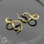 گوشواره طلای کلیپسی بی نهایت