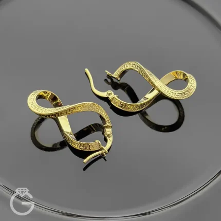 گوشواره طلای کلیپسی بی نهایت