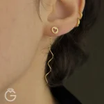 گوشواره طلای کرلی