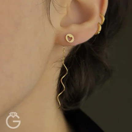 گوشواره طلای کرلی