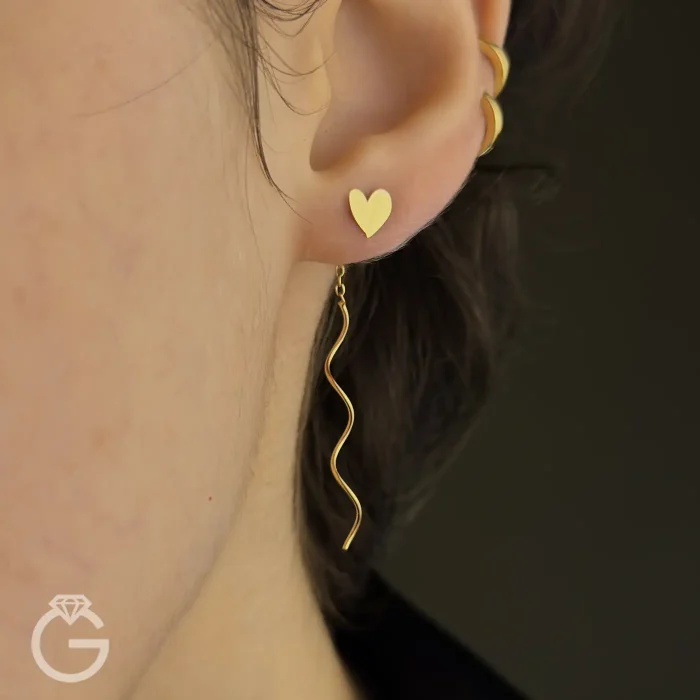 گوشواره طلای کرلی