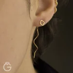 گوشواره طلای کرلی