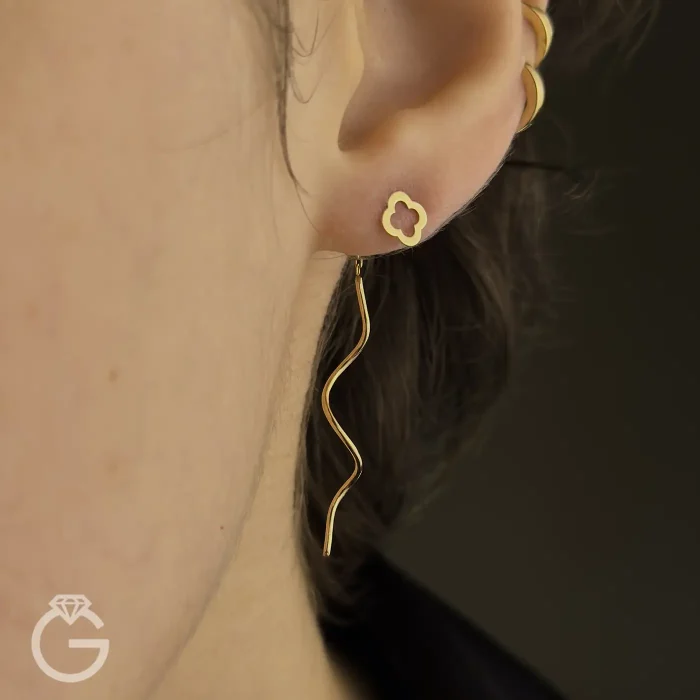 گوشواره طلای کرلی