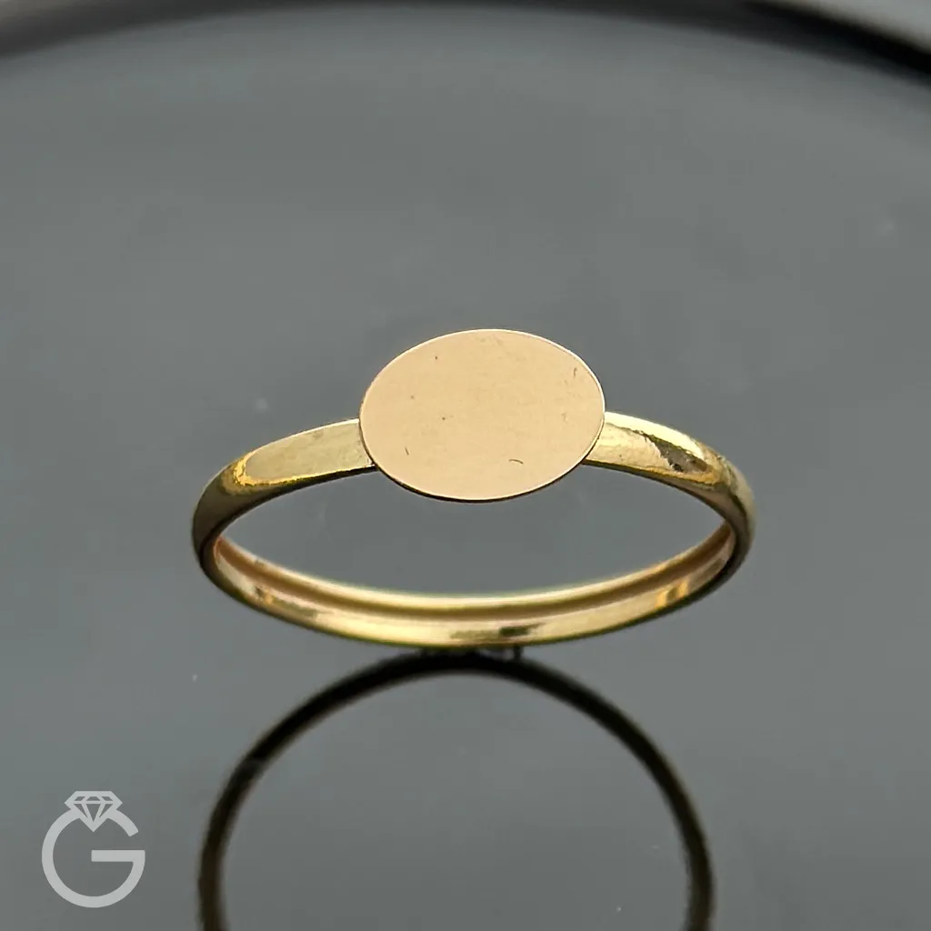 IMG_8509 انگشتر طلای مینیمال بیضی کد 33959