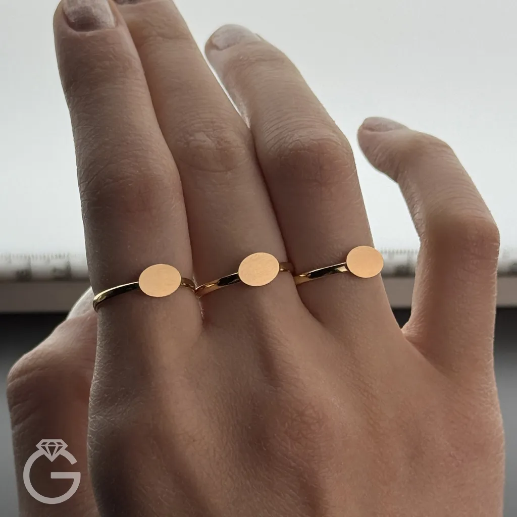 IMG_8542 انگشتر طلای مینیمال بیضی کد 33959