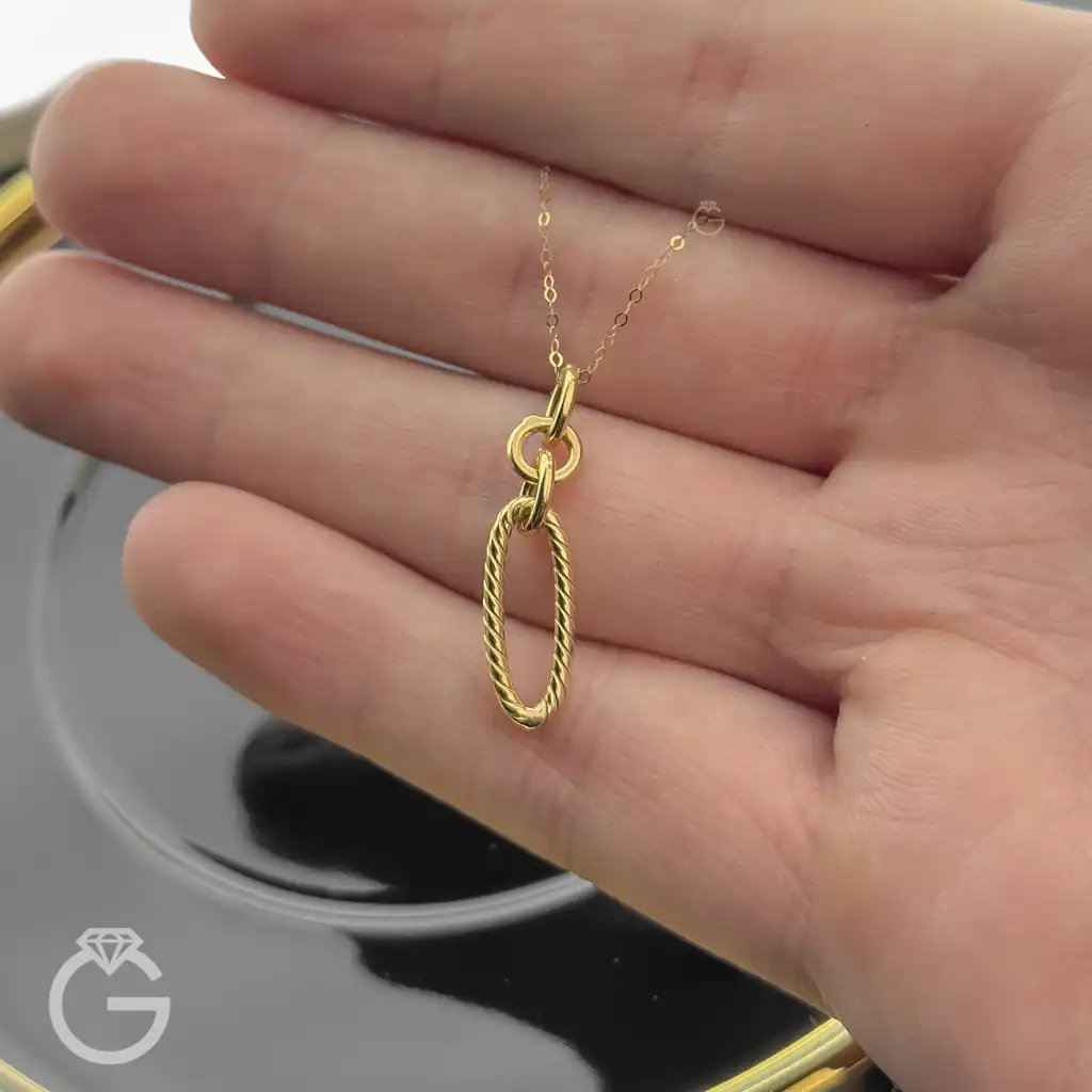 آویز طلای بیضی زنجیری کد 33926 (1) آویز طلای بیضی زنجیری کد 33926