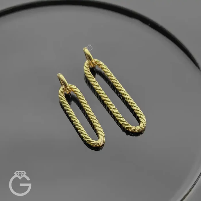 آویز طلای بیضی کد 34140 (2) آویز طلای بیضی کد 34140